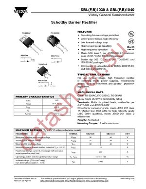 SBLF1030HE3/45 datasheet  